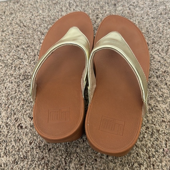Fit flop metallic gold  lulu sandals size 9 - Picture 6 of 11